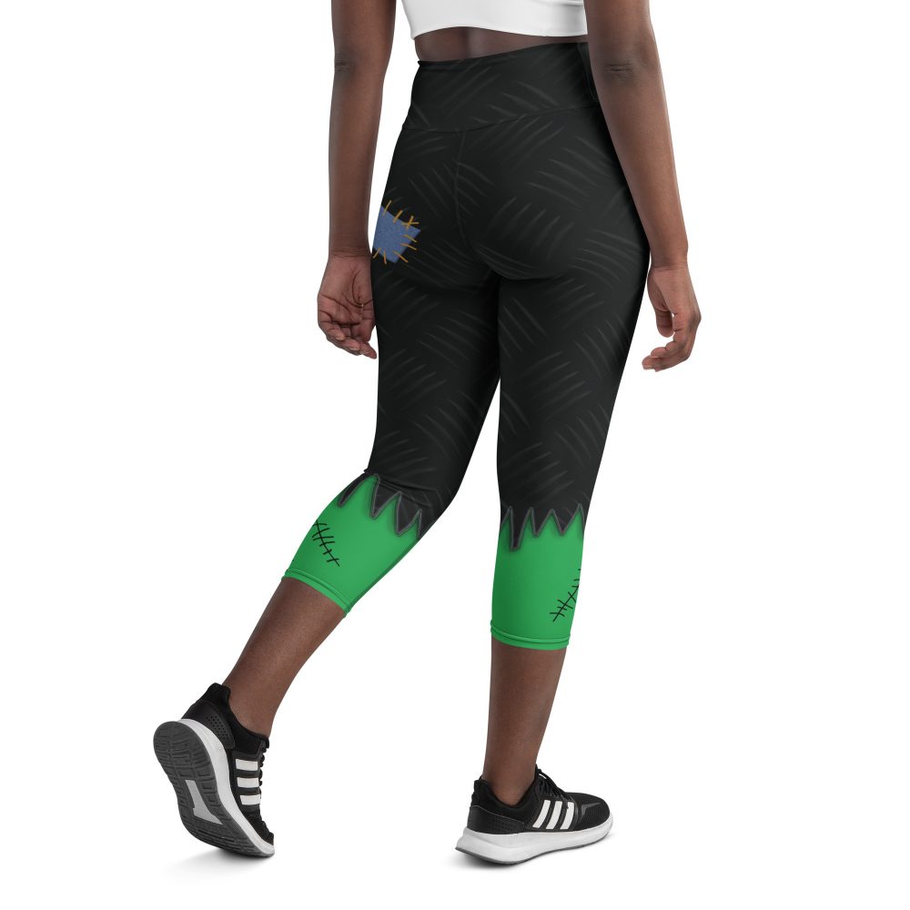 Frankenstein Halloween Cosplay Costume Yoga Capri Leggings - Image 3