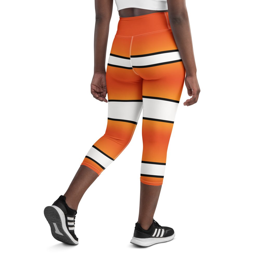 Clownfish Nemo Costume Halloween Cosplay Yoga Capri Leggings - Image 3