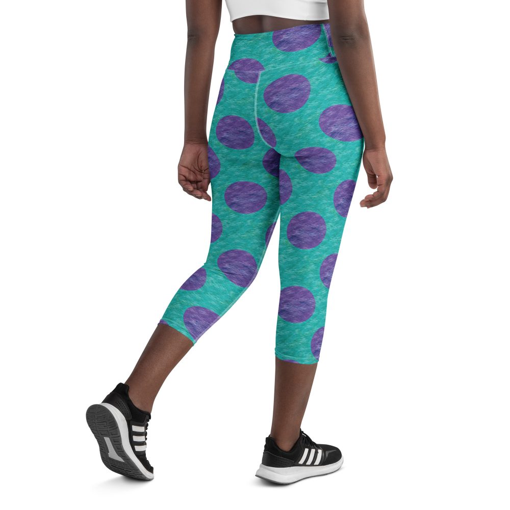 Sully Costume Monster Halloween Cosplay Yoga Capri Leggings - Image 3