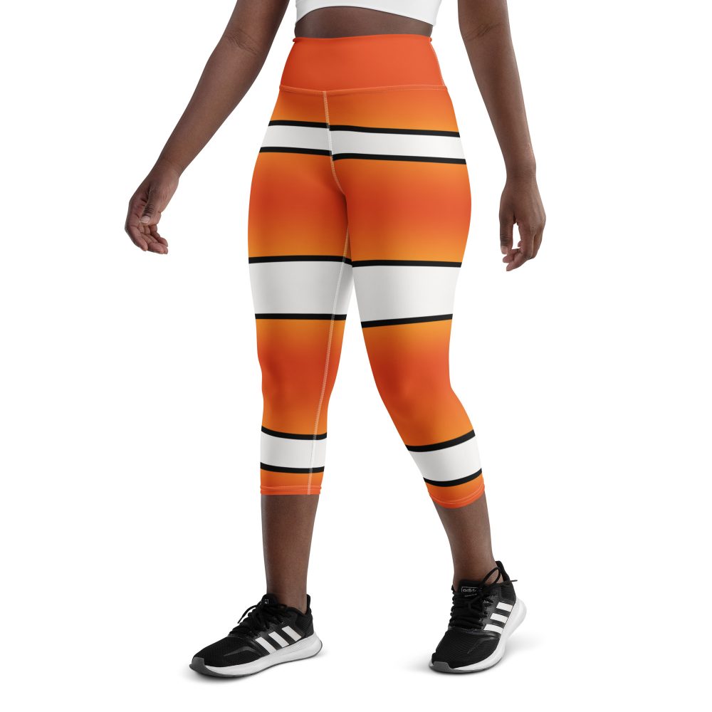 Clownfish Nemo Costume Halloween Cosplay Yoga Capri Leggings - Image 4