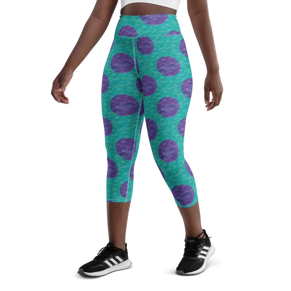 Sully Costume Monster Halloween Cosplay Yoga Capri Leggings - Image 4