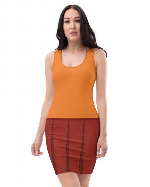 Velma Mystery Detective Halloween Cosplay Costume Bodycon dress