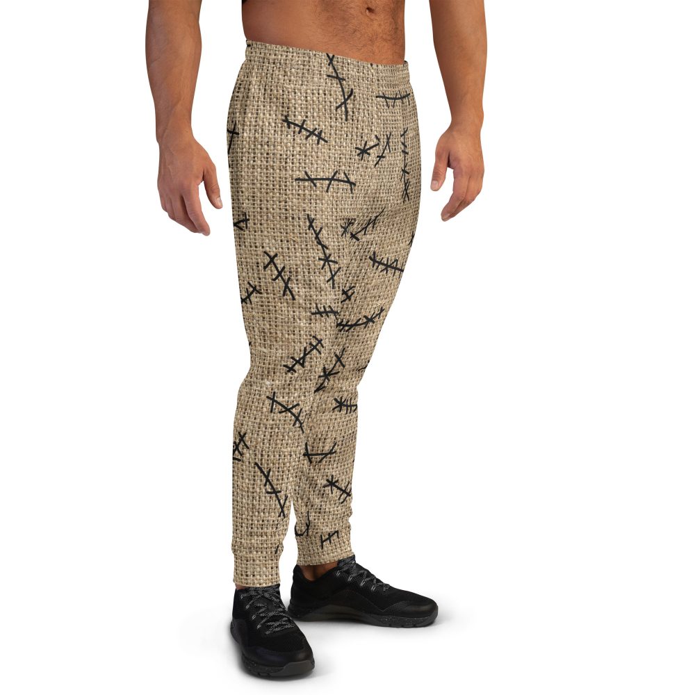 Oogie Boogie Man Burlap Print Men's Joggers - Image 3