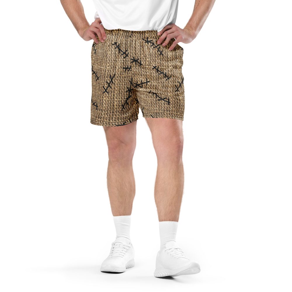 Oogie Boogie Halloween Christmas Costume Burlap Print Unisex Mesh Shorts - Image 5