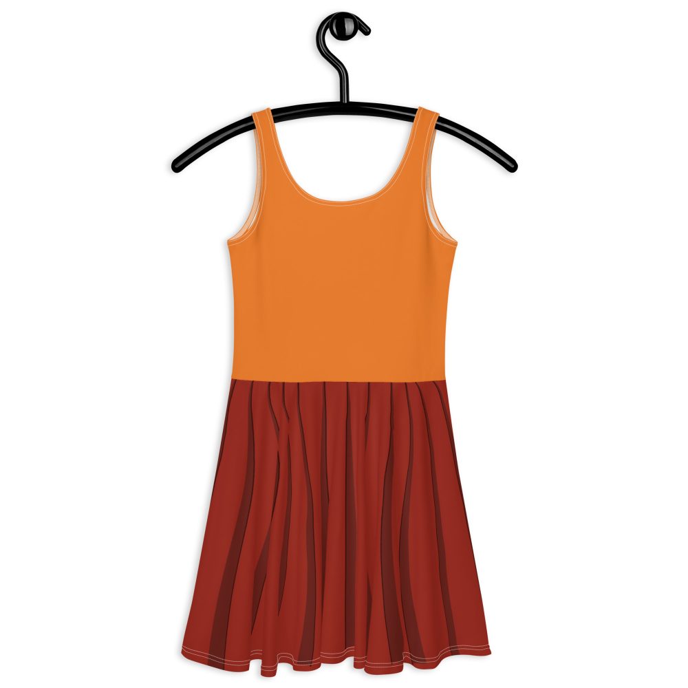 Velma Mystery Detective Halloween Cosplay Costume Skater Dress - Image 6