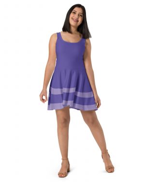 Daphne Mystery Detective Halloween Cosplay Costume Skater Dress