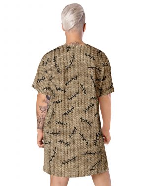 Oogie Boogie Halloween Christmas Costume Burlap Print T-shirt dress