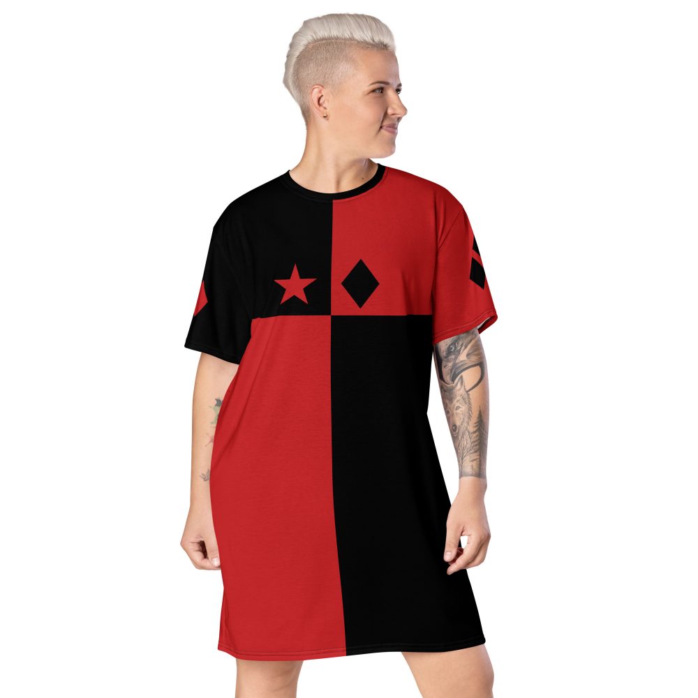 Harley Quinn Halloween Cosplay Costume T-shirt dress - Image 6