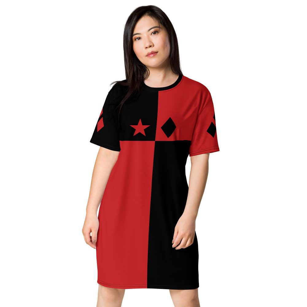 Harley Quinn Halloween Cosplay Costume T-shirt dress - Image 2