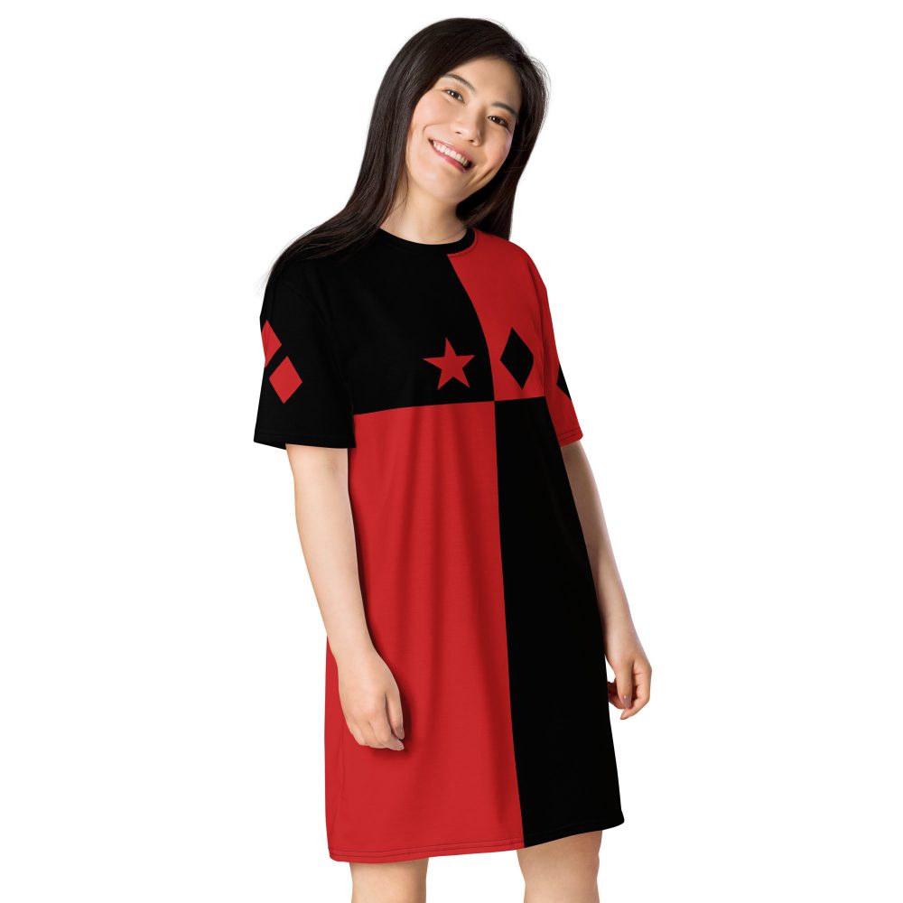 Harley Quinn Halloween Cosplay Costume T-shirt dress - Image 3