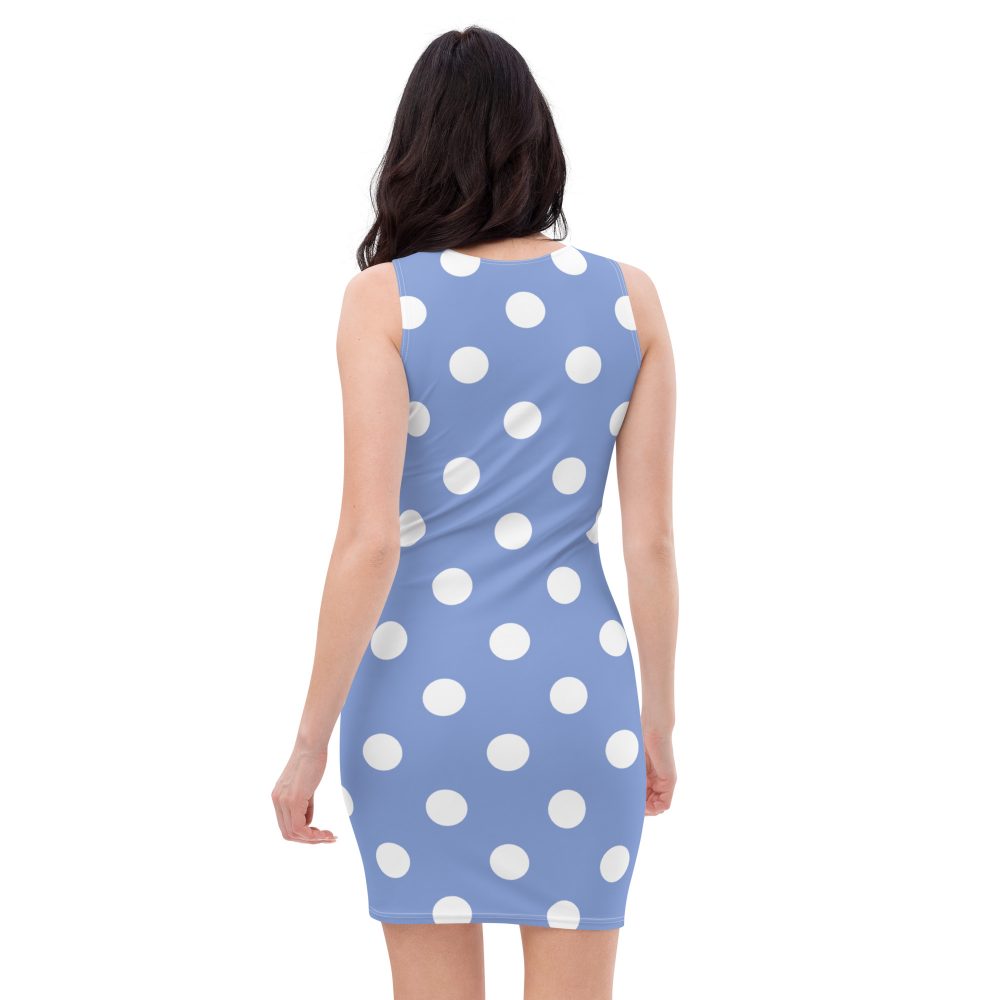 Envy Costume Halloween Cosplay Blue Purple Polka Dot Bodycon dress - Image 4