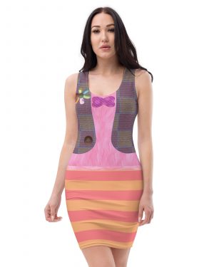 Bing Bong Costume Halloween Cosplay Bodycon dress