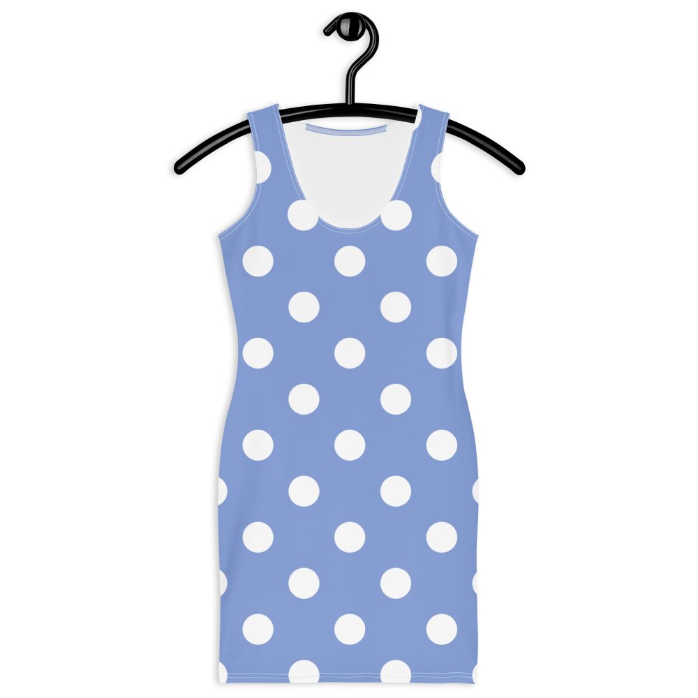 Envy Costume Halloween Cosplay Blue Purple Polka Dot Bodycon dress - Image 3