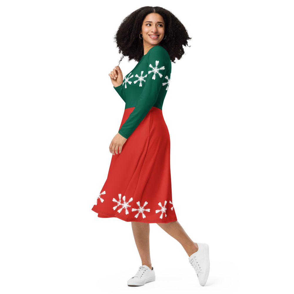 Christmas Dress Mouse Costume Long Sleeve Dress - Image 3