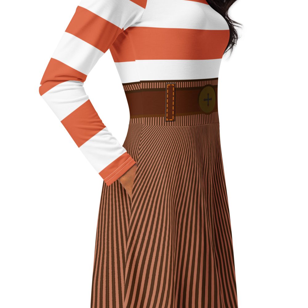 Anxiety Costume 2XS - 6XL Halloween Cosplay Long Sleeve Dress - Image 6