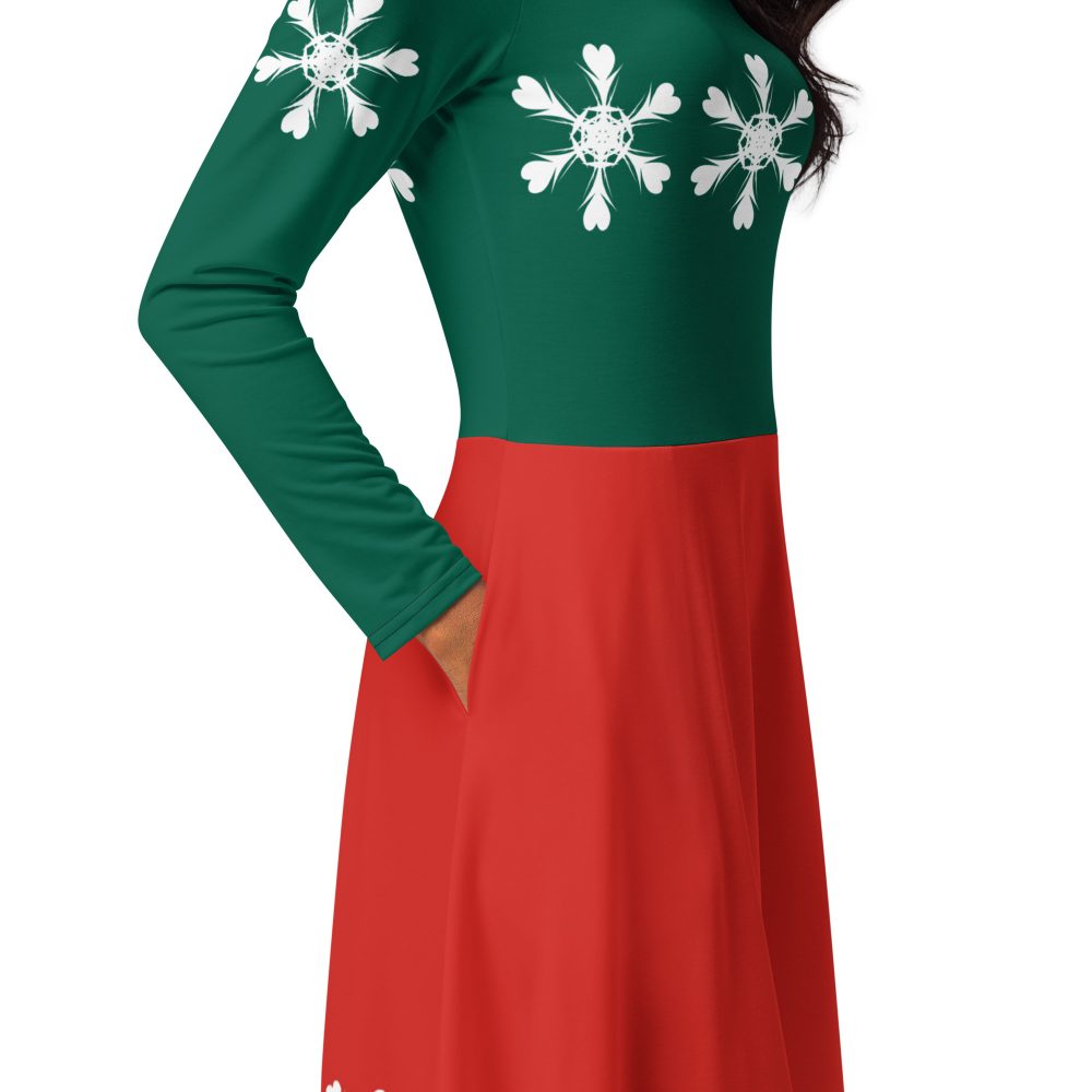 Christmas Dress Mouse Costume Long Sleeve Dress - Image 6