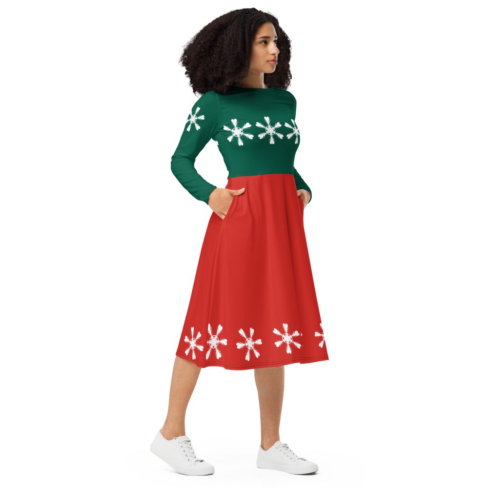 Christmas Dress Mouse Costume Long Sleeve Dress - Image 2