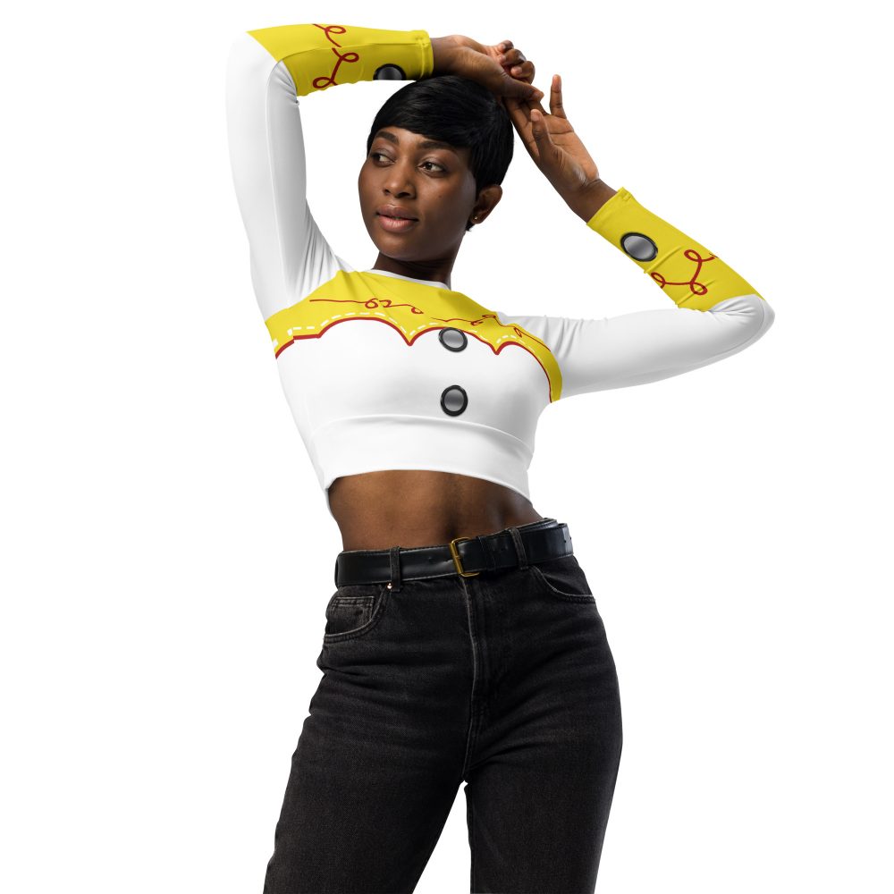 Cowgirl Jessie Halloween Cosplay Costume Long-Sleeve Crop Top - Image 9