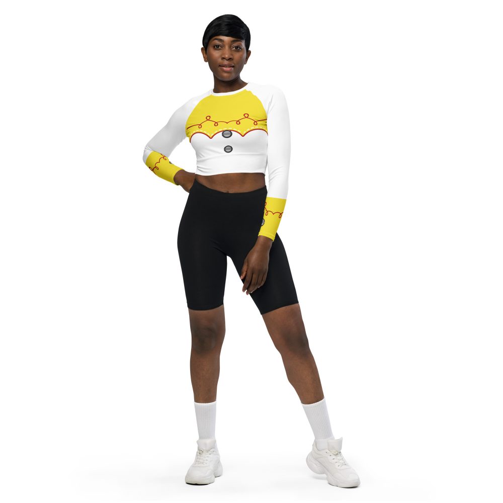 Cowgirl Jessie Halloween Cosplay Costume Long-Sleeve Crop Top