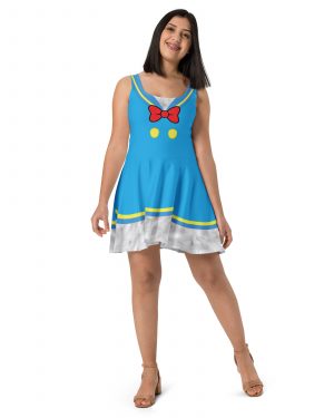 Donald Duck Halloween Cosplay Costume Skater Dress