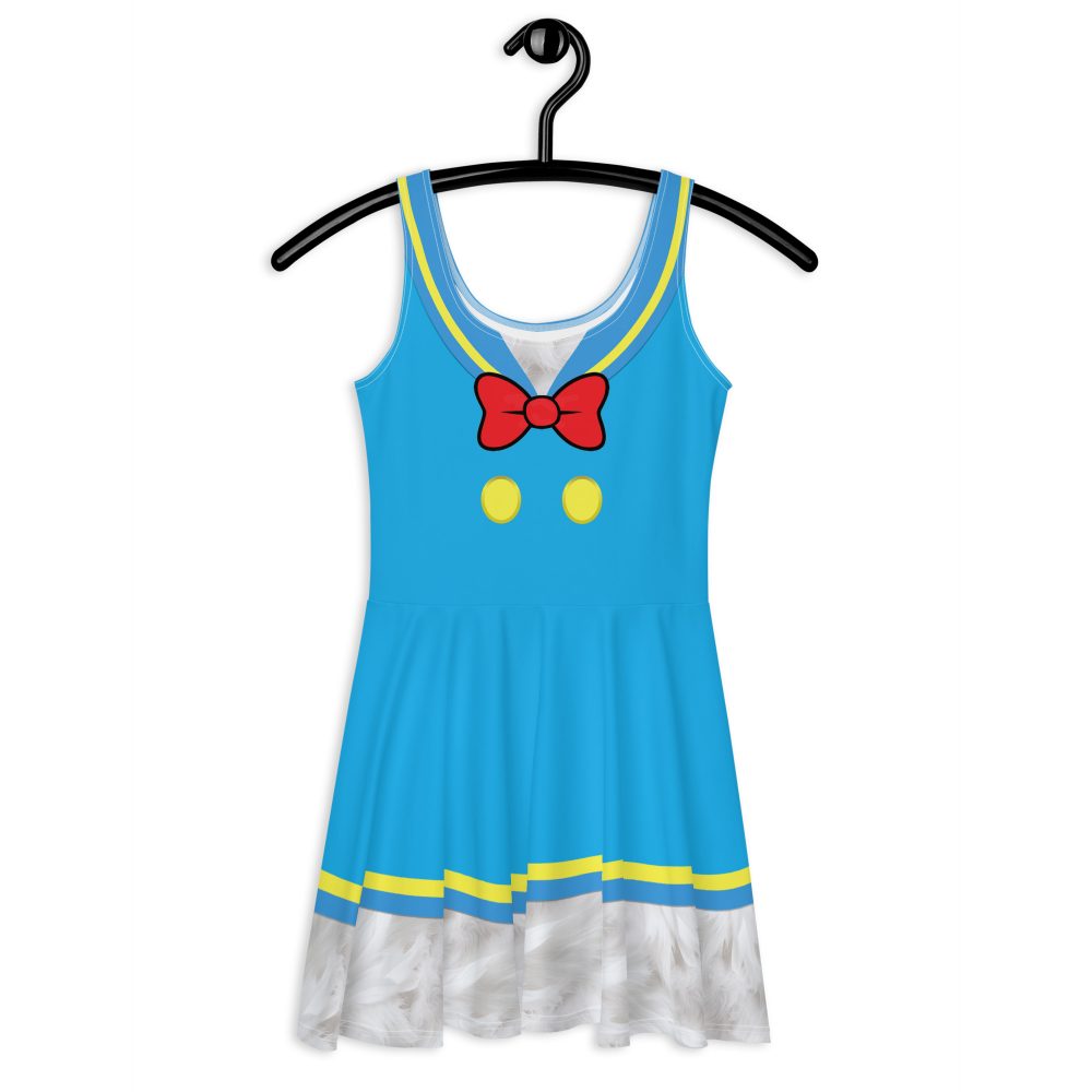 Donald Duck Halloween Cosplay Costume Skater Dress - Image 4