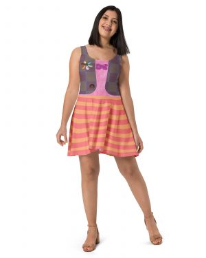 Bing Bong Costume Halloween Cosplay Skater Dress