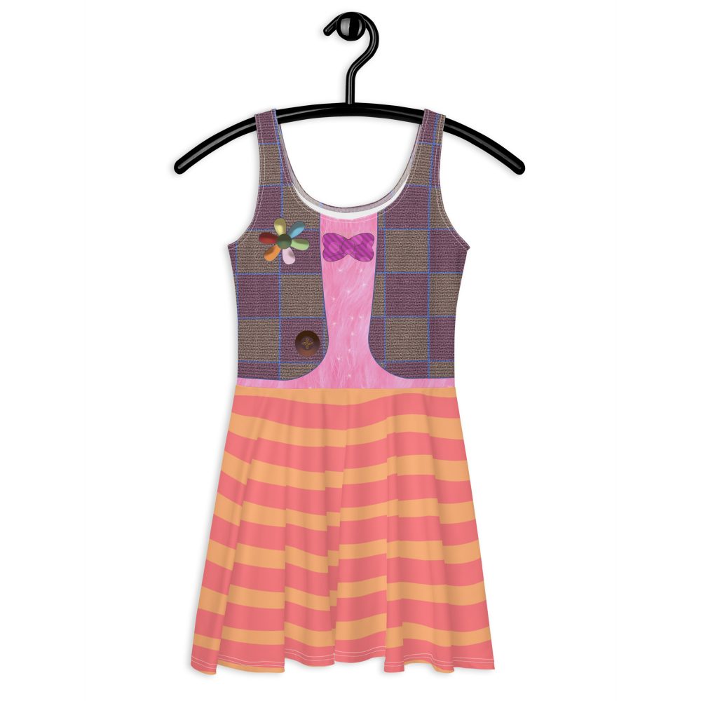 Bing Bong Costume Halloween Cosplay Skater Dress - Image 7