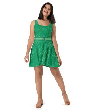 Disgust Halloween Cosplay Costume Skater Dress