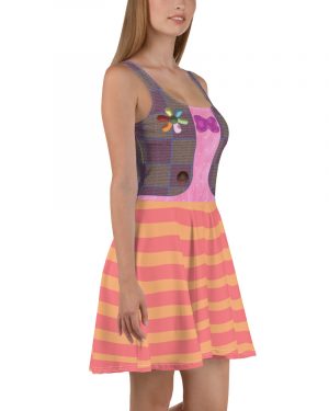 Bing Bong Costume Halloween Cosplay Skater Dress